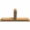 Ekena Millwork Portland Timber Gable Bracket, Western Red Cedar, 60"W x 30"H x 5 1/2"D x 5 1/2"F, 12/12 Pitch GBW060X30X0606POR00SWR - alternate 5